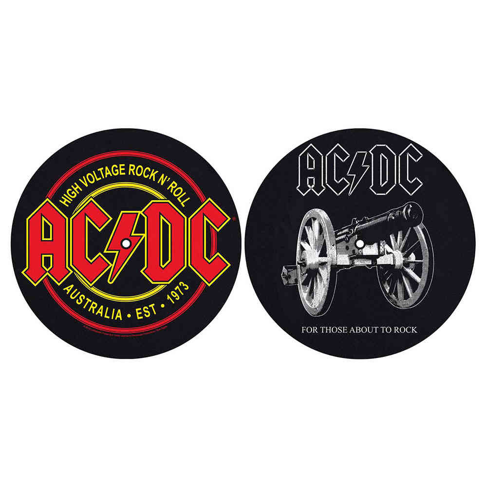 AC/DC - For Those About To Rock/High Voltage Turntable Slipmat - Multicolours